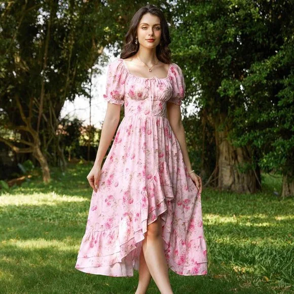 flowy dress with corset Strapless Corset Tulle A-Line Gown With Beaded Appliqué main image 1